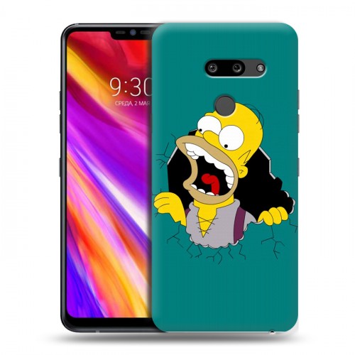 Дизайнерский пластиковый чехол для LG G8 ThinQ Симпсоны