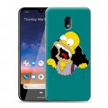 Дизайнерский силиконовый чехол для Nokia 2.2 Симпсоны