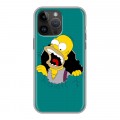 Дизайнерский пластиковый чехол для Iphone 14 Pro Max Симпсоны