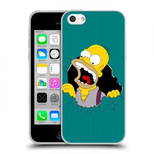 Дизайнерский пластиковый чехол для Iphone 5c Симпсоны