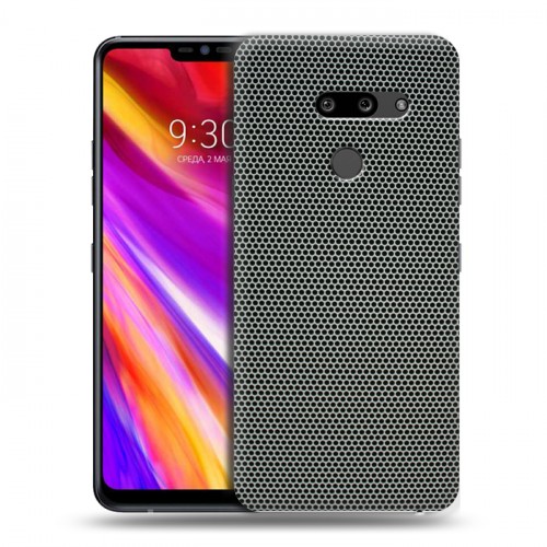 Дизайнерский пластиковый чехол для LG G8 ThinQ Абстракции Сетка