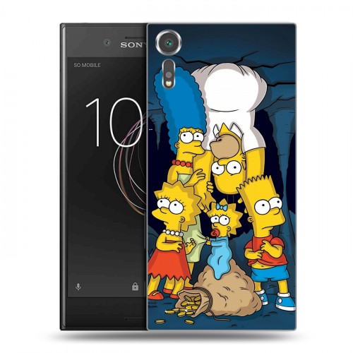 Дизайнерский пластиковый чехол для Sony Xperia XZs Симпсоны