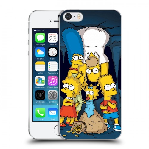 Дизайнерский пластиковый чехол для Iphone 5s Симпсоны