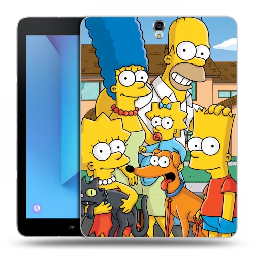 Дизайнерский силиконовый чехол для Samsung Galaxy Tab S3 Симпсоны