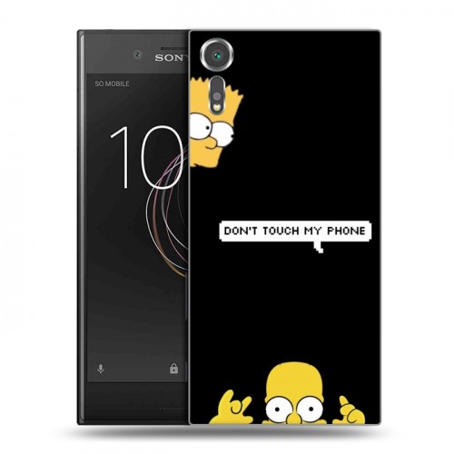 Дизайнерский пластиковый чехол для Sony Xperia XZs Симпсоны