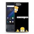 Дизайнерский пластиковый чехол для BlackBerry KEY2 LE Симпсоны