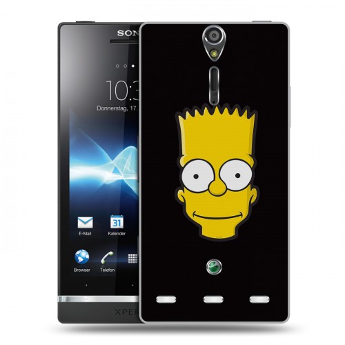 Дизайнерский пластиковый чехол для Sony Xperia S Симпсоны