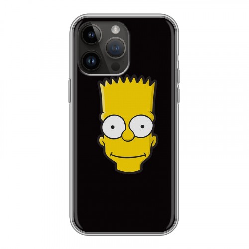 Дизайнерский силиконовый с усиленными углами чехол для Iphone 14 Pro Max Симпсоны