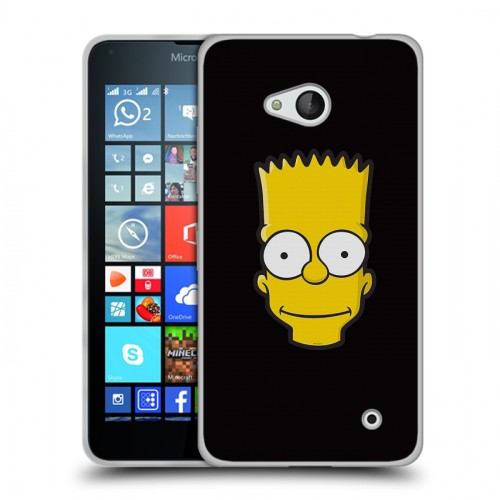 Дизайнерский пластиковый чехол для Microsoft Lumia 640 Симпсоны
