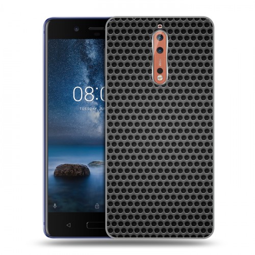 Дизайнерский пластиковый чехол для Nokia 8 Абстракции Сетка