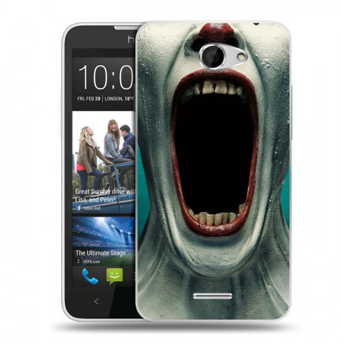 Дизайнерский пластиковый чехол для HTC Desire 516 Американская история ужасов