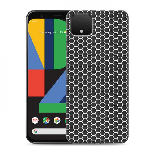 Дизайнерский пластиковый чехол для Google Pixel 4 Абстракции Сетка