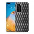 Дизайнерский пластиковый чехол для Huawei P40 Pro Абстракции Сетка