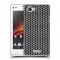 Дизайнерский пластиковый чехол для Sony Xperia L Абстракции Сетка