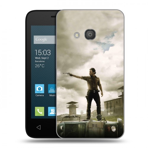 Дизайнерский силиконовый чехол для Alcatel One Touch Pixi 4 (4) ходячие мертвецы