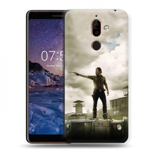 Дизайнерский пластиковый чехол для Nokia 7 Plus ходячие мертвецы