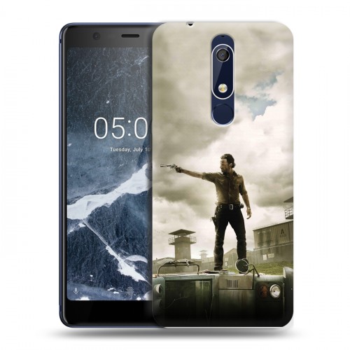 Дизайнерский пластиковый чехол для Nokia 5.1 ходячие мертвецы