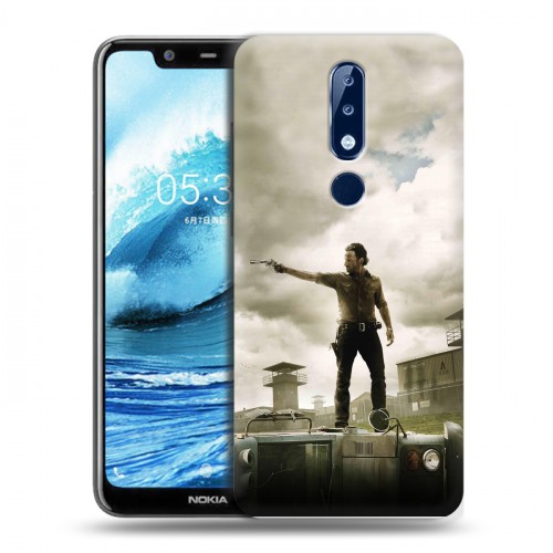 Дизайнерский силиконовый чехол для Nokia 5.1 Plus ходячие мертвецы