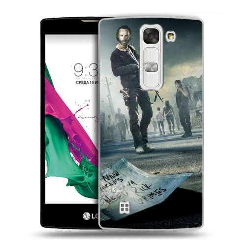 Дизайнерский пластиковый чехол для LG G4c ходячие мертвецы