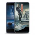 Дизайнерский пластиковый чехол для Nokia 8 ходячие мертвецы