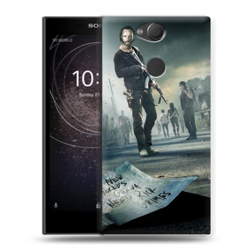 Дизайнерский силиконовый с усиленными углами чехол для Sony Xperia XA2 ходячие мертвецы
