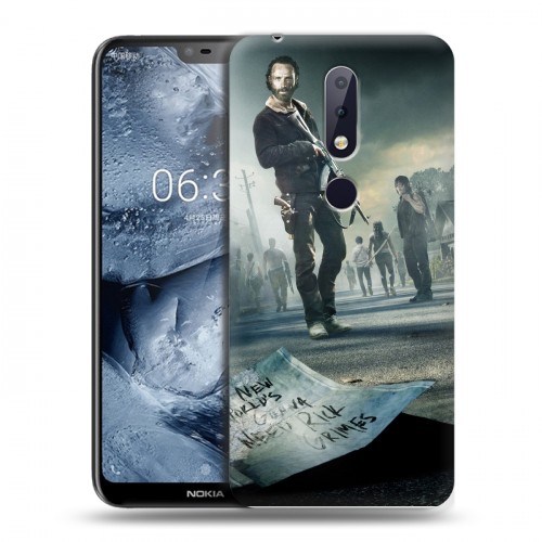 Дизайнерский силиконовый чехол для Nokia 6.1 Plus ходячие мертвецы