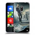 Дизайнерский пластиковый чехол для Nokia Lumia 620 ходячие мертвецы