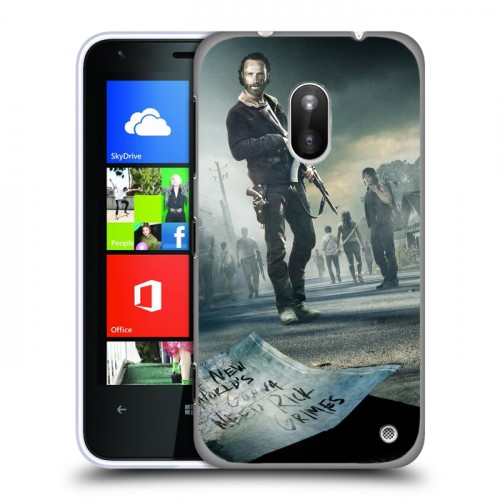 Дизайнерский пластиковый чехол для Nokia Lumia 620 ходячие мертвецы