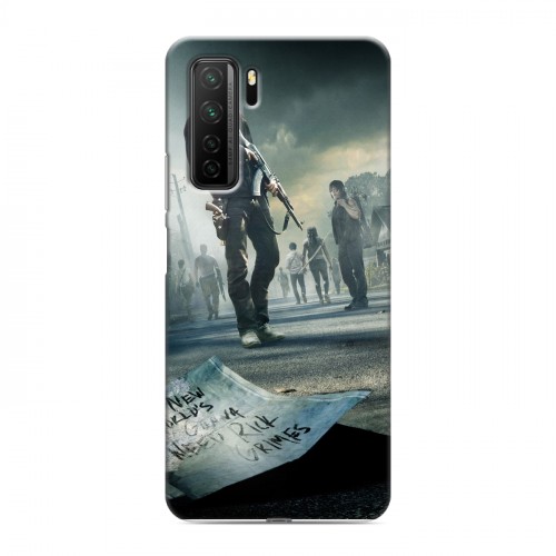 Дизайнерский силиконовый с усиленными углами чехол для Huawei Honor 30S ходячие мертвецы