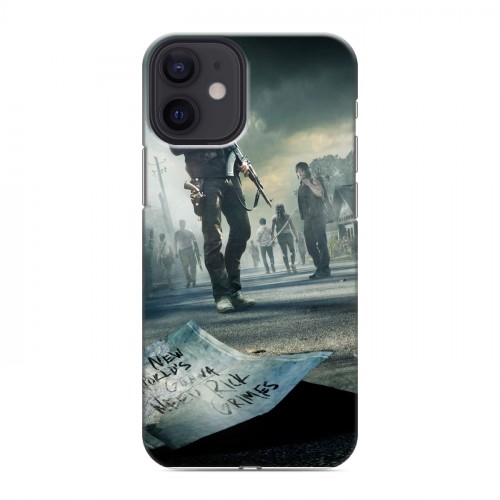 Дизайнерский силиконовый с усиленными углами чехол для Iphone 12 Mini ходячие мертвецы