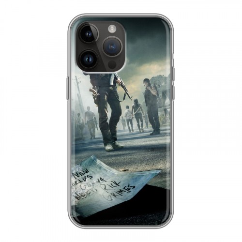 Дизайнерский силиконовый чехол для Iphone 14 Pro Max ходячие мертвецы