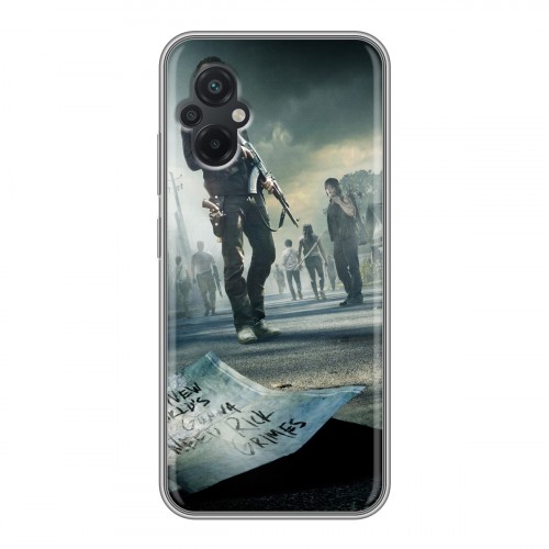 Дизайнерский силиконовый с усиленными углами чехол для Xiaomi Poco M5 ходячие мертвецы