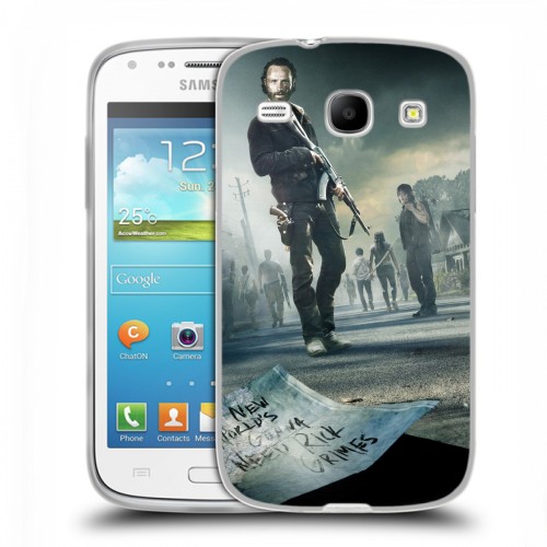 Дизайнерский пластиковый чехол для Samsung Galaxy Core ходячие мертвецы