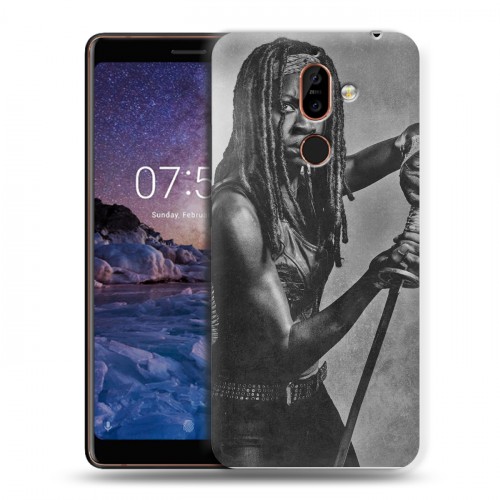 Дизайнерский пластиковый чехол для Nokia 7 Plus ходячие мертвецы