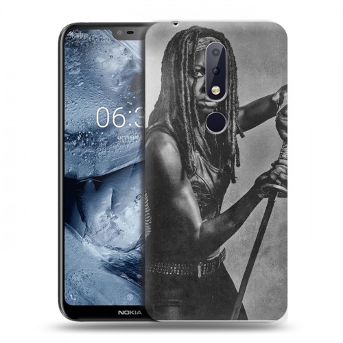 Дизайнерский пластиковый чехол для Nokia 6.1 Plus ходячие мертвецы