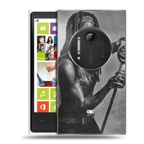 Дизайнерский пластиковый чехол для Nokia Lumia 1020 ходячие мертвецы