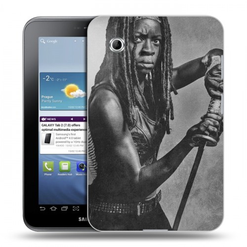 Дизайнерский силиконовый чехол для Samsung Galaxy Tab 2 7.0 ходячие мертвецы
