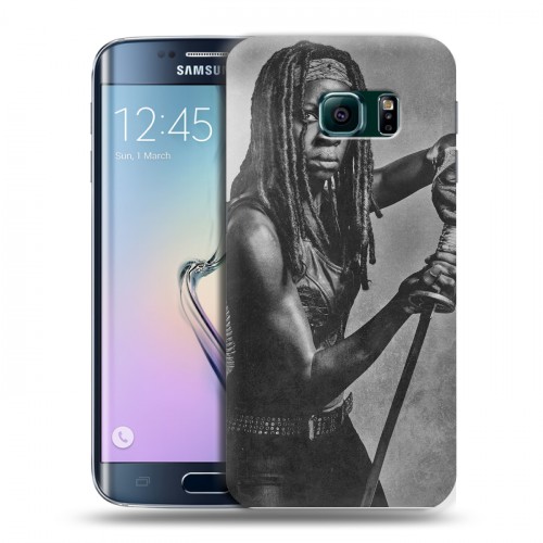 Дизайнерский пластиковый чехол для Samsung Galaxy S6 Edge ходячие мертвецы