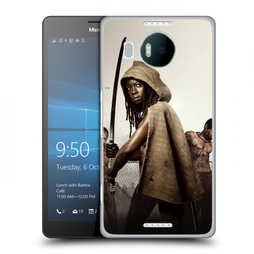 Дизайнерский пластиковый чехол для Microsoft Lumia 950 XL ходячие мертвецы