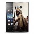 Дизайнерский пластиковый чехол для Sony Xperia acro S ходячие мертвецы