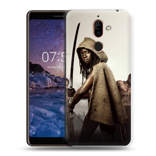 Дизайнерский пластиковый чехол для Nokia 7 Plus ходячие мертвецы