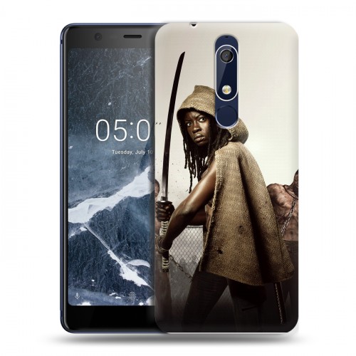 Дизайнерский пластиковый чехол для Nokia 5.1 ходячие мертвецы