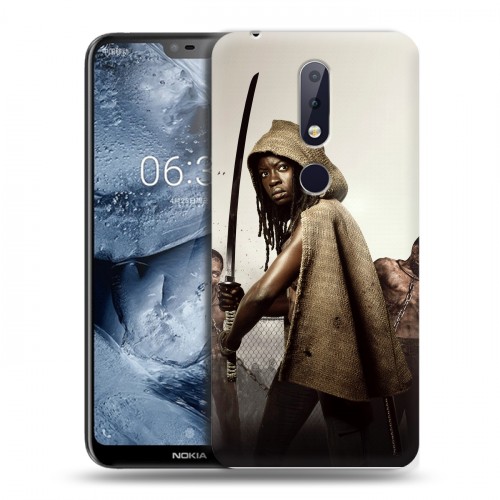 Дизайнерский пластиковый чехол для Nokia 6.1 Plus ходячие мертвецы