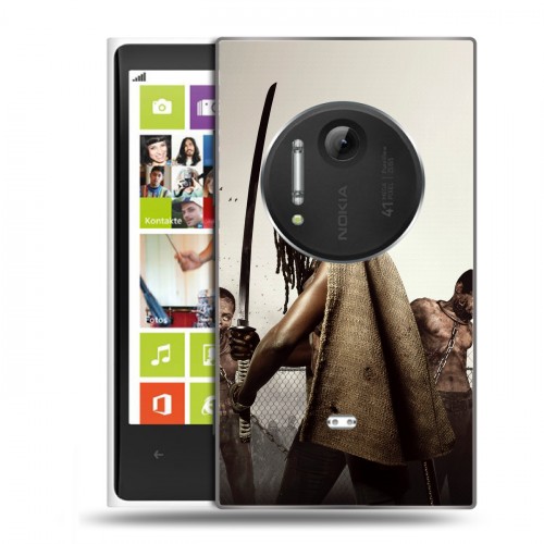 Дизайнерский пластиковый чехол для Nokia Lumia 1020 ходячие мертвецы