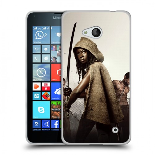 Дизайнерский пластиковый чехол для Microsoft Lumia 640 ходячие мертвецы