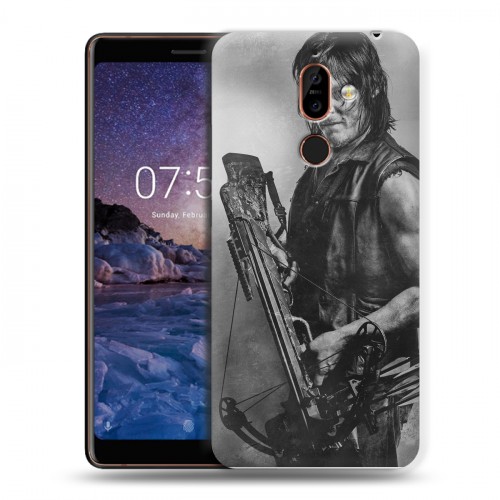 Дизайнерский пластиковый чехол для Nokia 7 Plus ходячие мертвецы