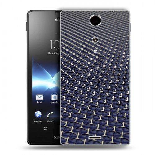 Дизайнерский пластиковый чехол для Sony Xperia TX Абстракции Сетка