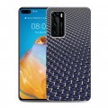 Дизайнерский силиконовый с усиленными углами чехол для Huawei P40 Абстракции Сетка