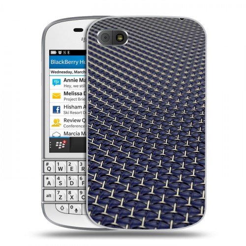 Дизайнерский пластиковый чехол для BlackBerry Q10 Абстракции Сетка