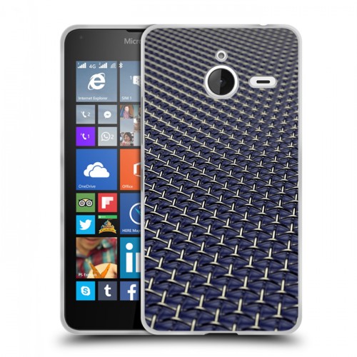 Дизайнерский пластиковый чехол для Microsoft Lumia 640 XL Абстракции Сетка